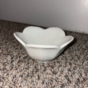 Pier 1 White Flower Bowl